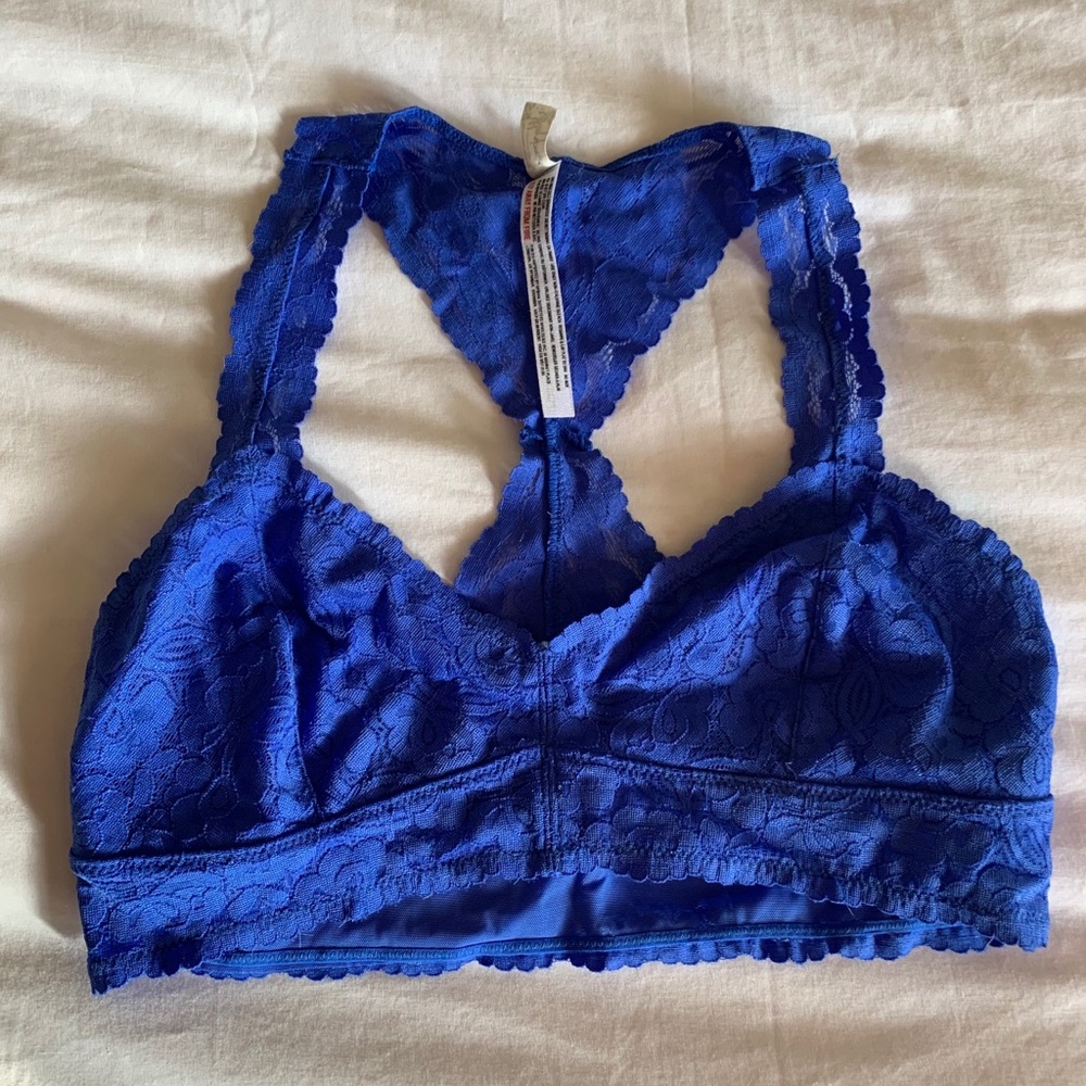 Free People Blue Lace Bralette